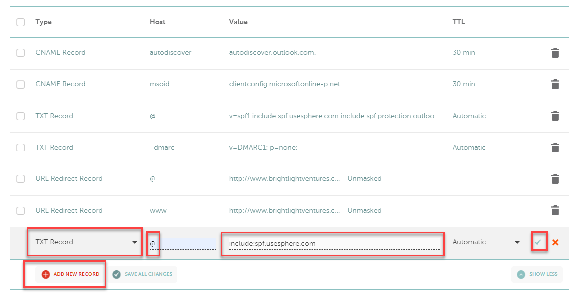 Add DNS record