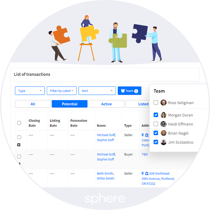 Sphere - Multiuser functionality for teams